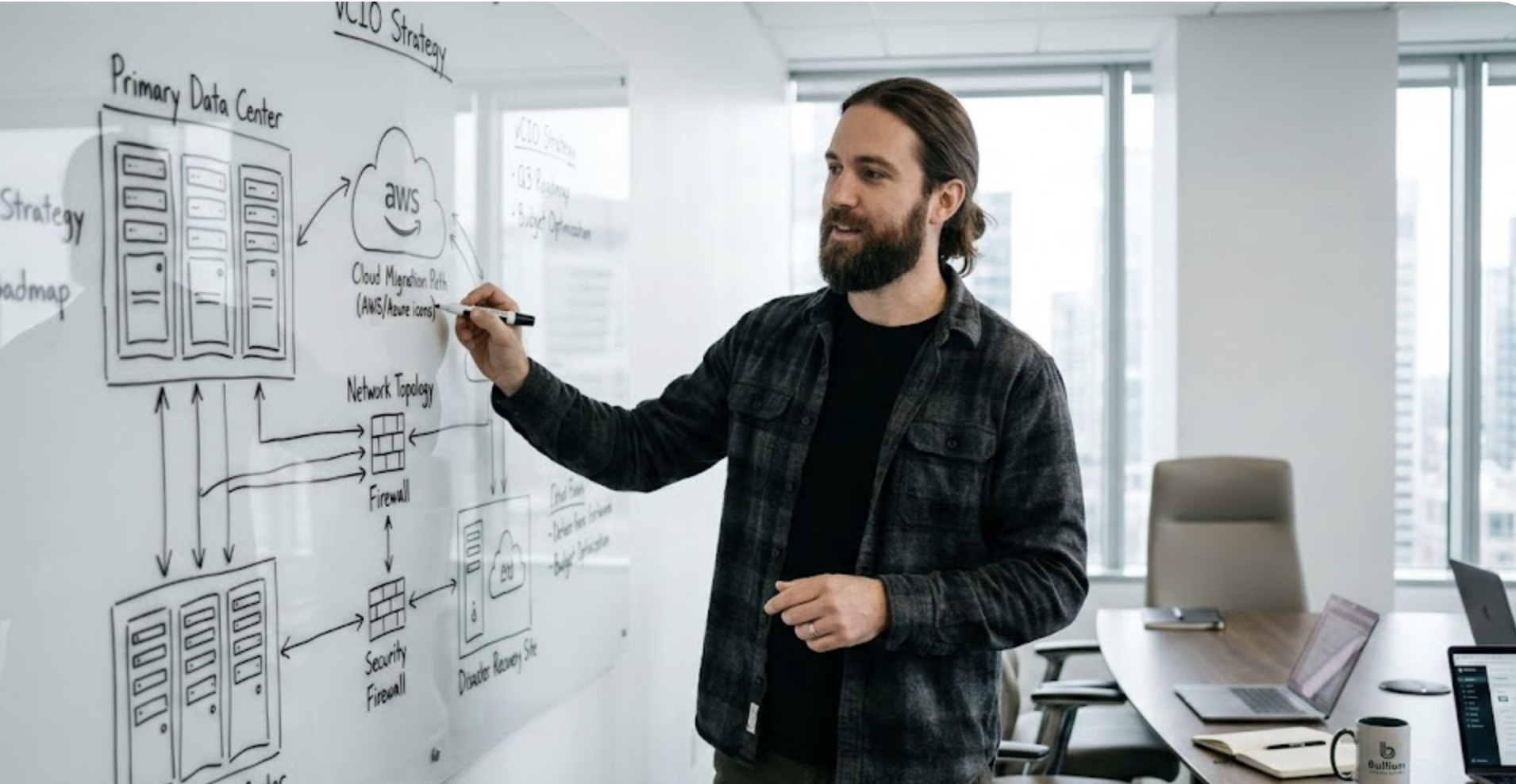 vCIO strategic IT planning whiteboard session